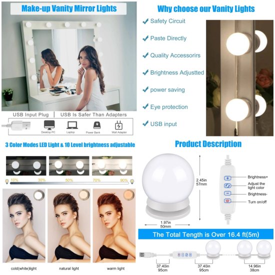 Mirror Light Best For Room Decor - Image 2