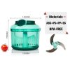 Pull'n Chop - Manual/Hand-powered Vegetables / Fruits / Nuts / Meat Food Chopper - Image 6