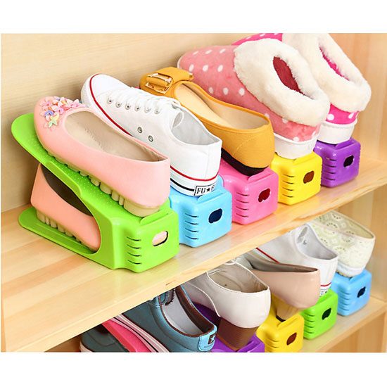 Bandami Space Saver - Shoe Slots Rack/Stand/Organizer/Holder 4 piece set