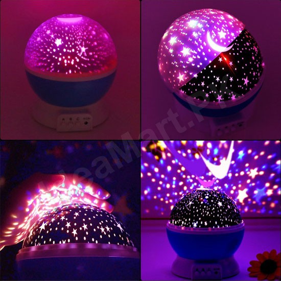 led rotating star projector