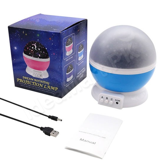 Rotating Star LED Night Lamp Projector - IdeaMart Online Shop in