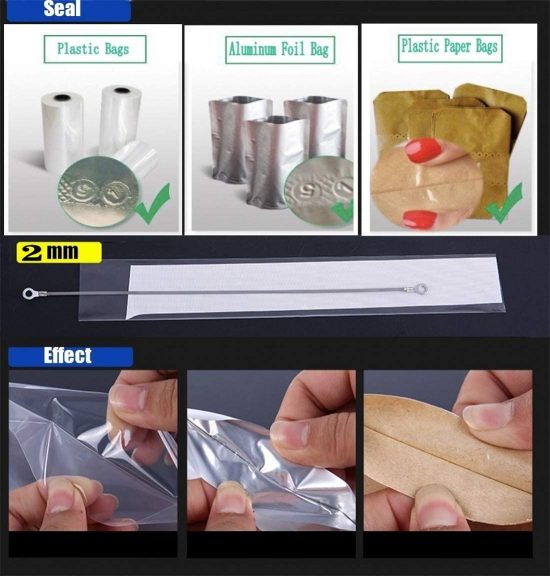 Impulse Heat Sealer/ Manual Bags Sealer/Sealer Machine for Plastic Bags PE PP Bags - Image 4