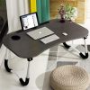 Foldable Bed Tray Lap Desk/Portable with Phone Slots Notebook Table Dorm Desk/ Folding Small Dormitory Table - Image 3