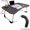 Foldable Bed Tray Lap Desk/Portable with Phone Slots Notebook Table Dorm Desk/ Folding Small Dormitory Table - Image 6