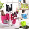 Plastic Drain Rack Kitchen Storage, Kitchenware Organizer Chopsticks Fork Spoon etc