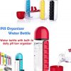 2 in 1 Usage Weekly Medicine/Vitamins Pill Box Organizing Water Bottle - Image 3