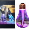 Rechargeable Bulb Shape Humidifier with 7 Color Changing LED lights, 400ml