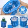 Ice Bucket Space Saving Ice Genies Ice Ball Maker/Portable Silicon Ice Cube Maker - Image 3