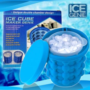 Ice Bucket Space Saving Ice Genies Ice Ball Maker/Portable Silicon Ice Cube Maker