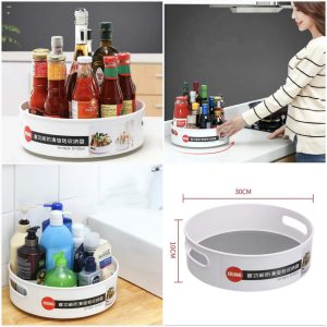360° Revolving Storage Tray for Easy Access and Organization