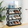 X Shaped Shoe Rack \ Portable and Multi-Purpose