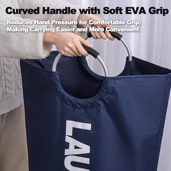 Collapsible Large Laundry Basket - Hamper - Image 3